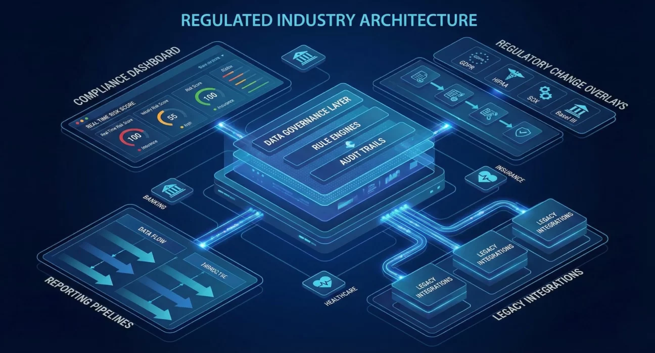 Enterprise compliance system with regulatory reporting, audit trails, and governance workflows