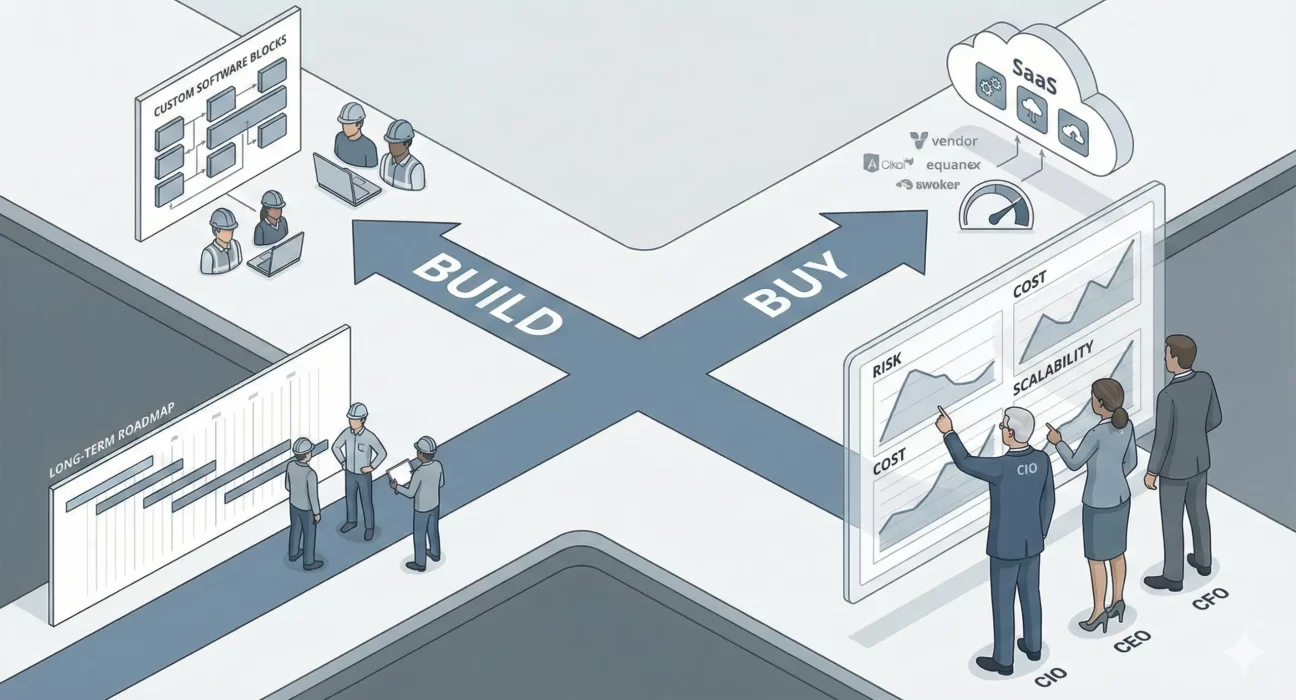 Enterprise build vs buy decision making for technology strategy