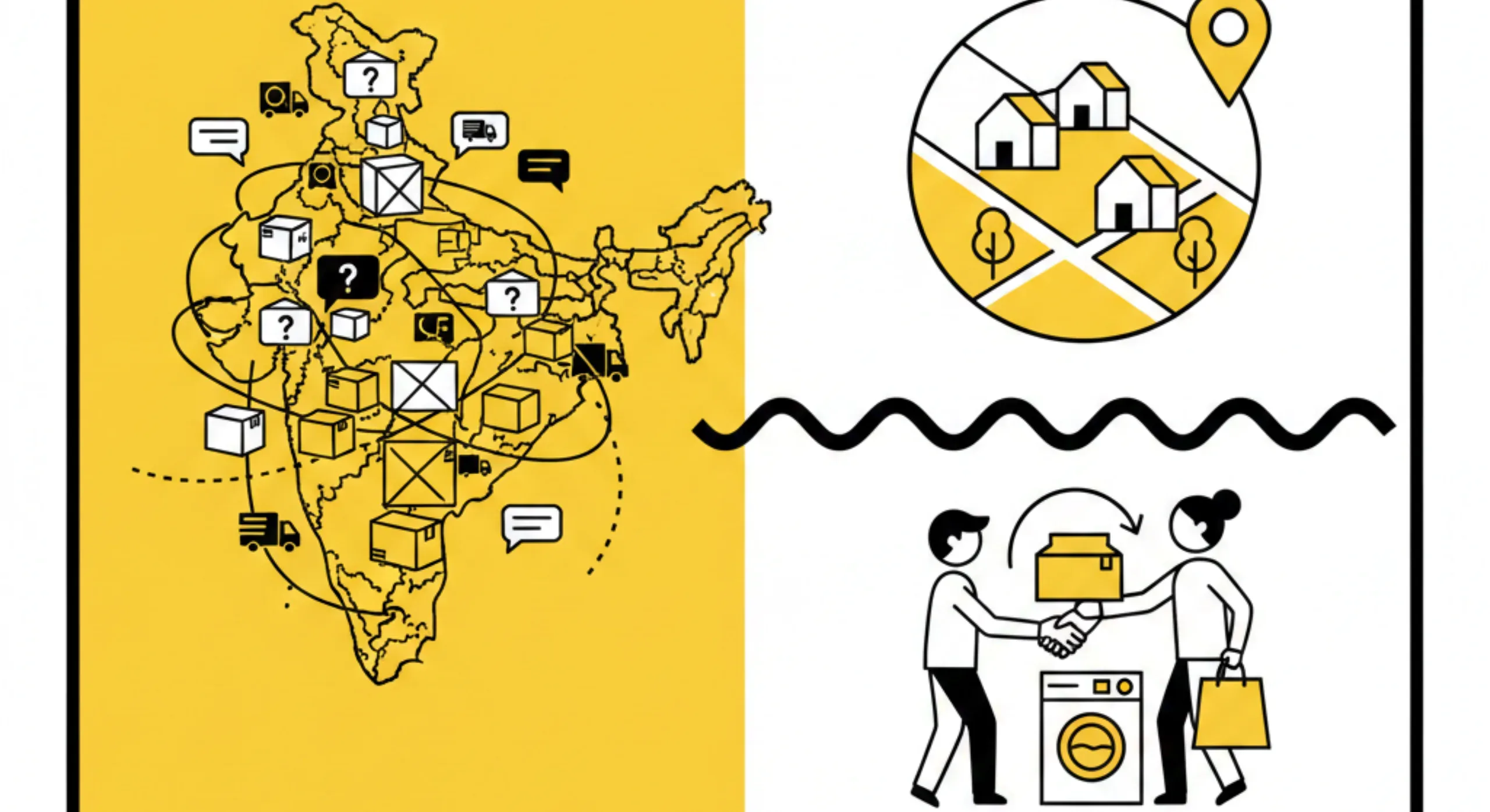 Neighbourhood based buying for fast local buying and selling
