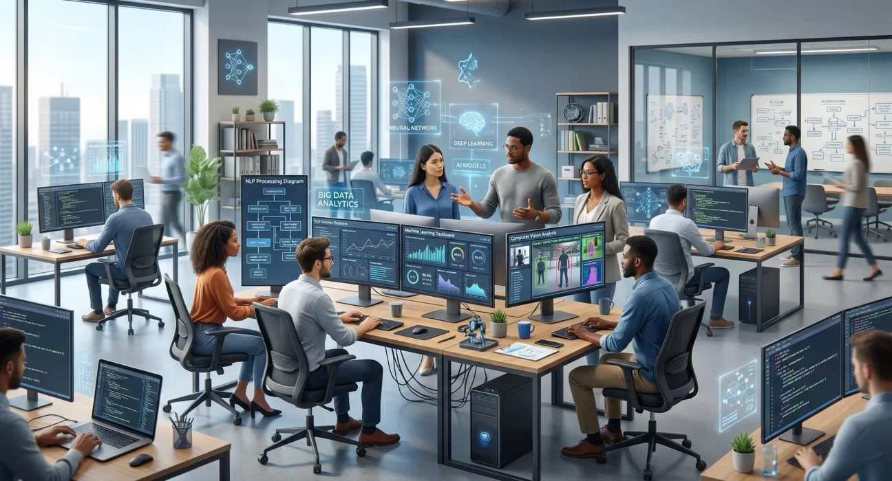 Top AI Development Companies in Hyderabad including Ozrit, Quantiphi, MathCo, and Innominds