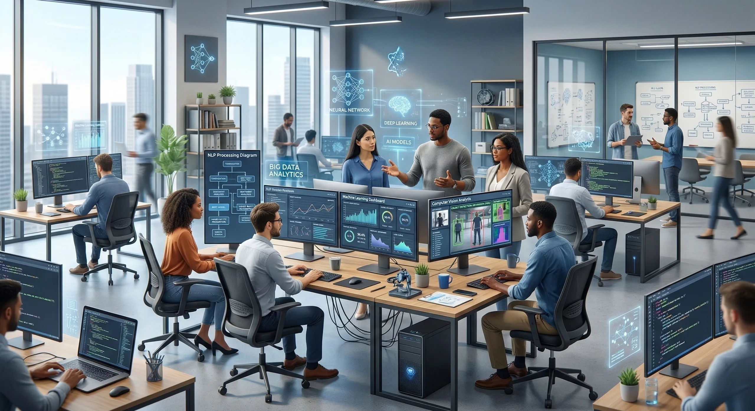 Top AI Development Companies in Hyderabad including Ozrit, Quantiphi, MathCo, and Innominds